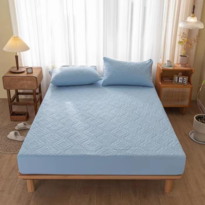 King Queen Size Good Waterproof Quilted Mattress Cover Anti-mite Air-Permeable Bed Pad Cover Not Including Pillowcase