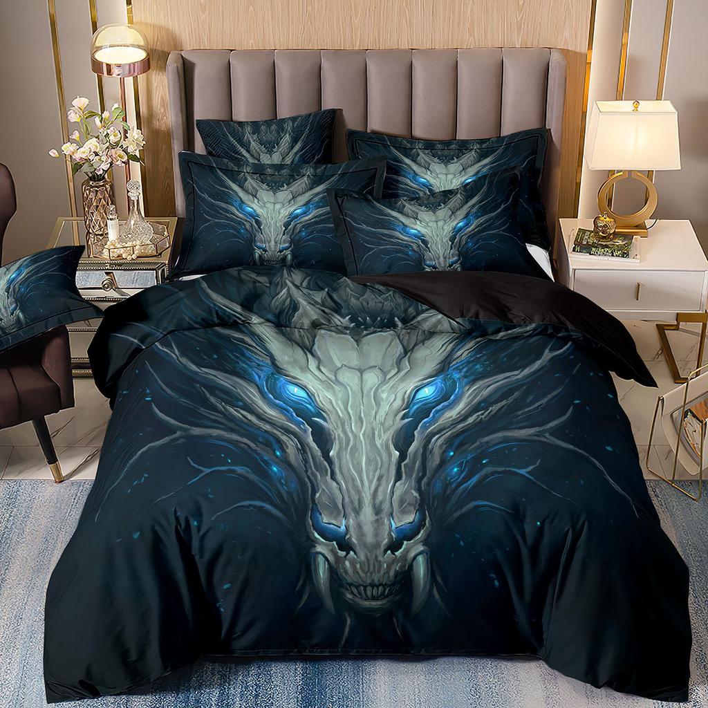 3D Digital Printing Dinosaur Double Pterosaur Bedding Quilt Cover Three Or Four Sets