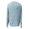 Women’s Deep V-neck Wrap Sweater Long-sleeved Crochet Pullover