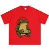 Japanese Style Funny frog meme Tshirt Unisex Unisex Fashion T Shirts Summer Shortsleeved Cotton Hiphop loose Casual T Shirts
