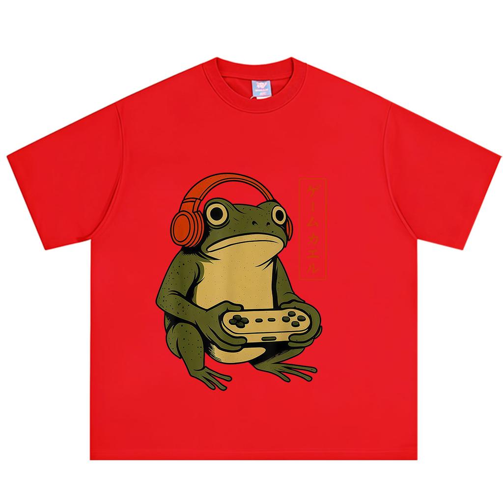 Japanese Style Funny frog meme Tshirt Unisex Unisex Fashion T Shirts Summer Shortsleeved Cotton Hiphop loose Casual T Shirts