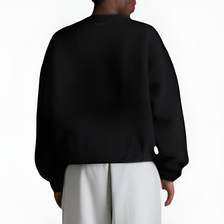 Fear of God Essentials Crewneck Sweater Jet Black Men Tops 192SP244704F