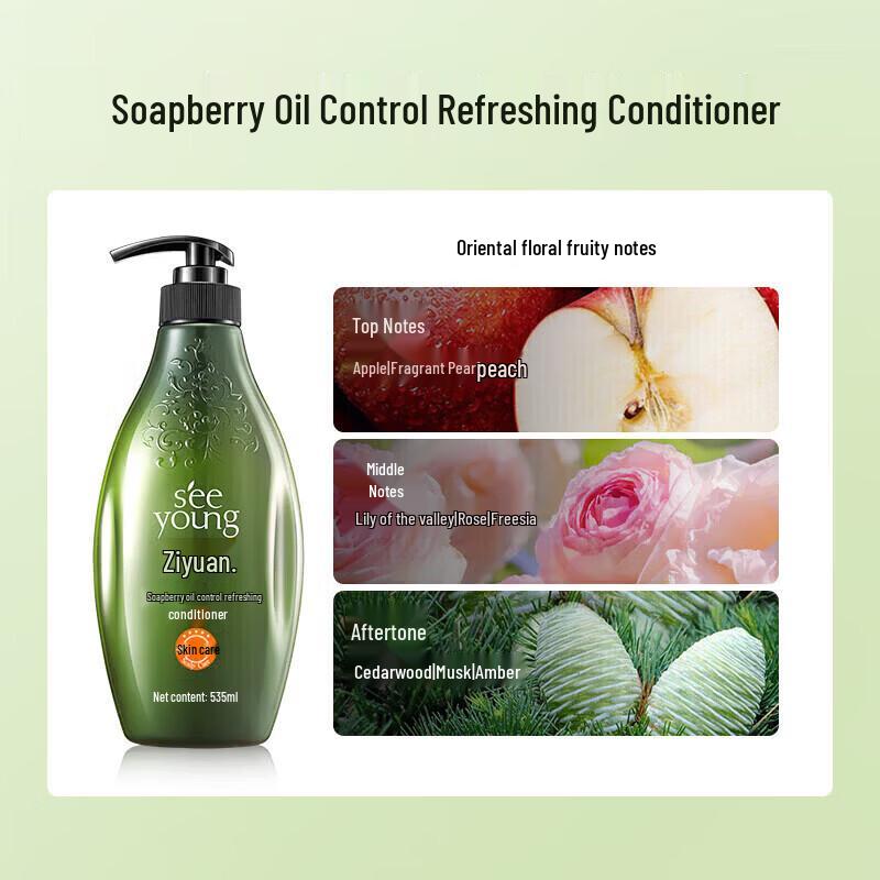 Seeyoung Soapberry Oil Control Shampoo & Conditioner Set