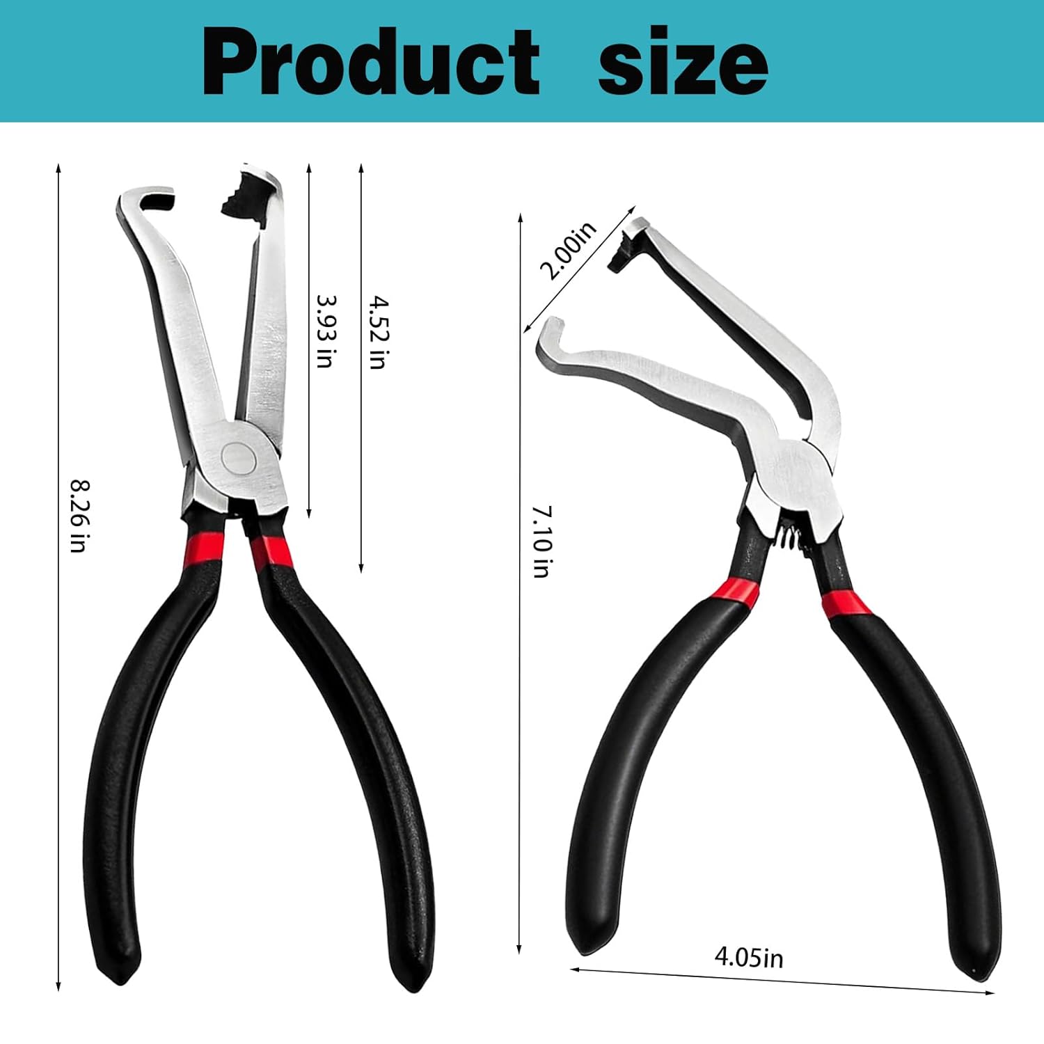 2 Pcs Electrical Disconnect Pliers, Electrical Connector Pliers, Electrical Plug Pliers for Removing Automotive Push tab Style Electrical connectors