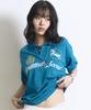 Eontaiteulseoul Untitled Crest Polo Crop Short Sleeve Full Blue