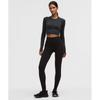 Lululemon Swiftly Tech Cropped Long Sleeve Shirt 2.0  Sparkle Black Rainbow Lurex