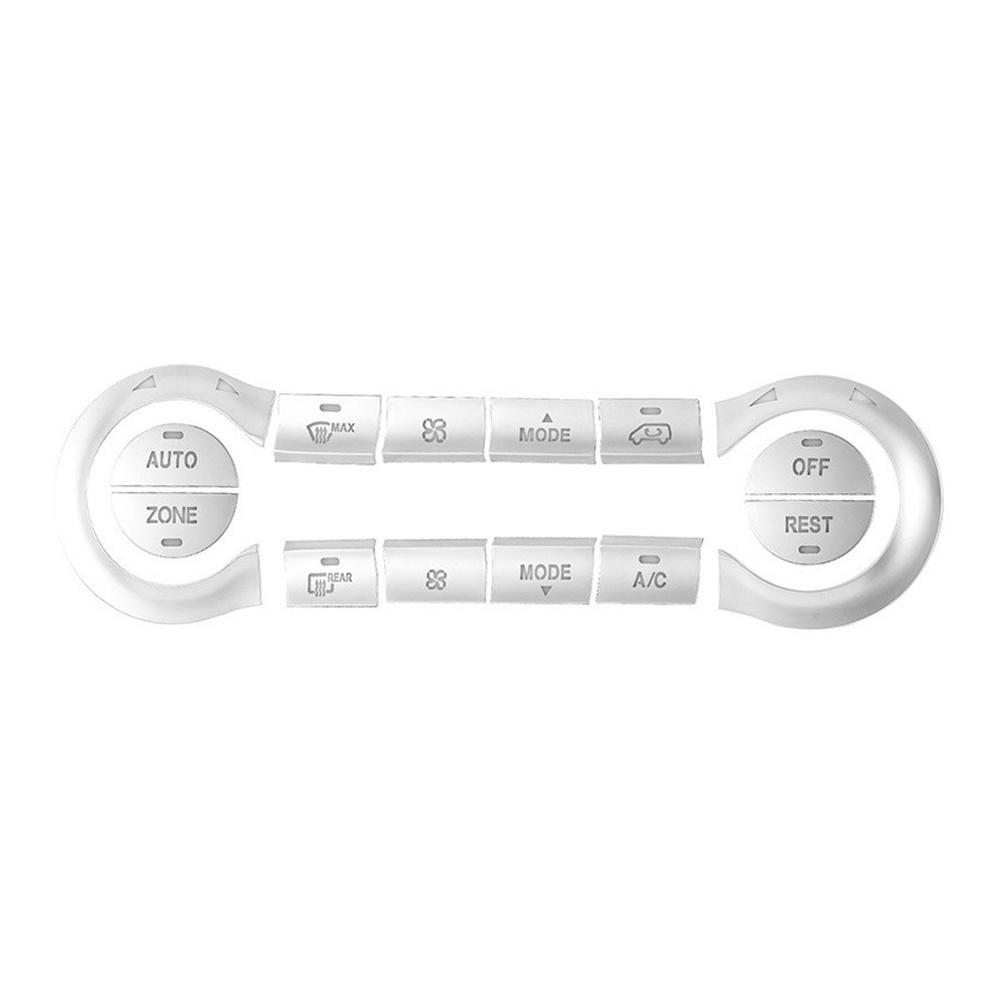 Silver AC Air Condition Button Trim For Mercedes-Benz AMG A35 CLA45 GLA45