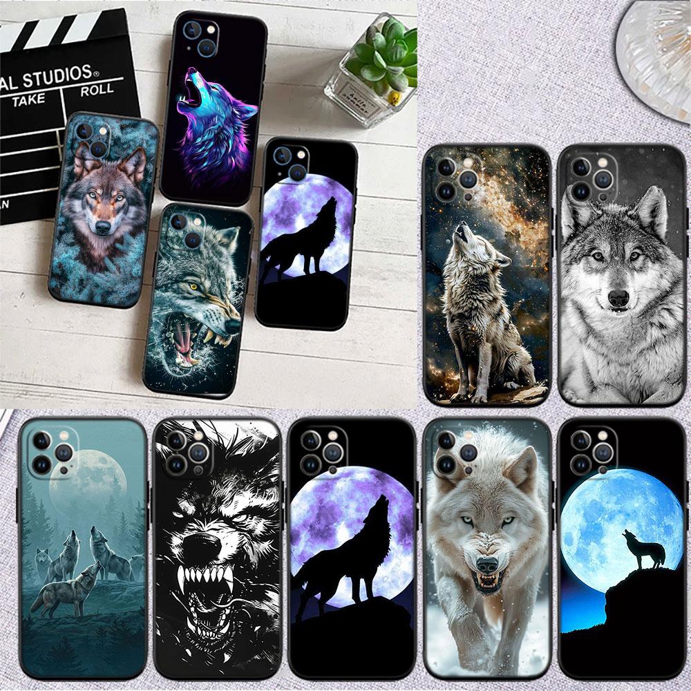 CJ8 Animal Wolf Soft Shell Phone Case for Redmi Note 10 11 12 Pro Max 10S 10C 10T 11A 11S 12S 12C