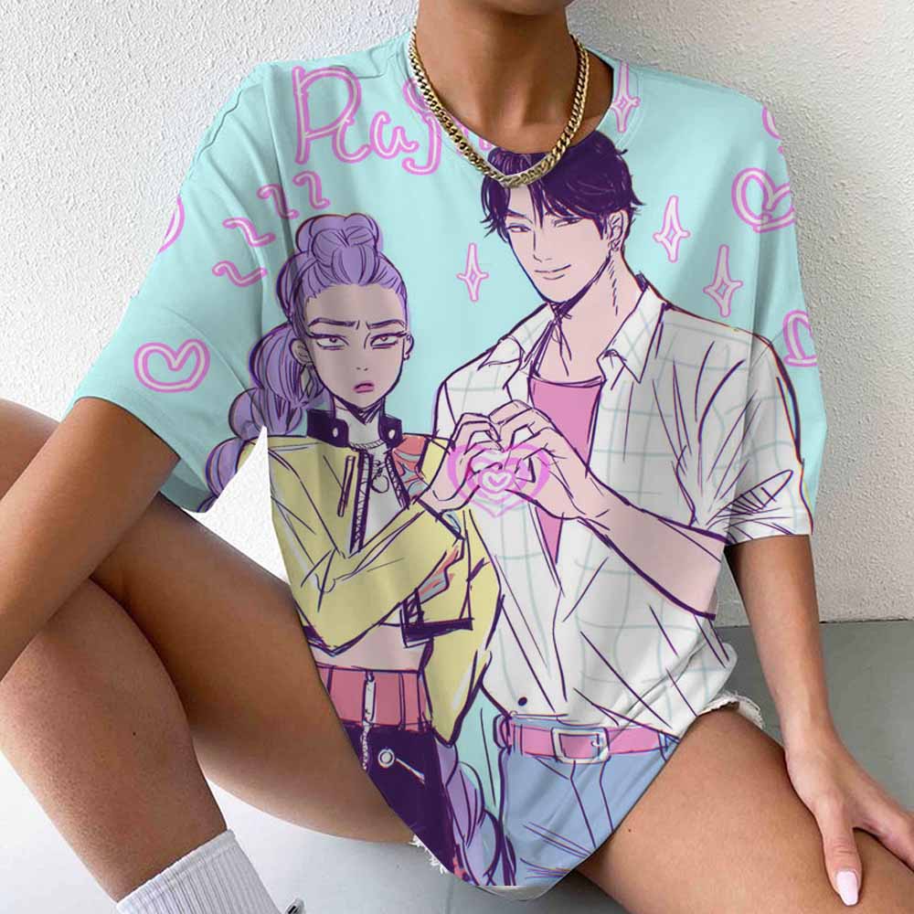 Y2k 90s 2000s hot selling fashion T-shirt art Kpop witch hunting group T-shirt printed short sleeved T-shirt clothing top