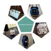 Aluminiumlegierung Rucksack Trolley für Schultaschen 6 Räder Faltbarer Trolley Wagen