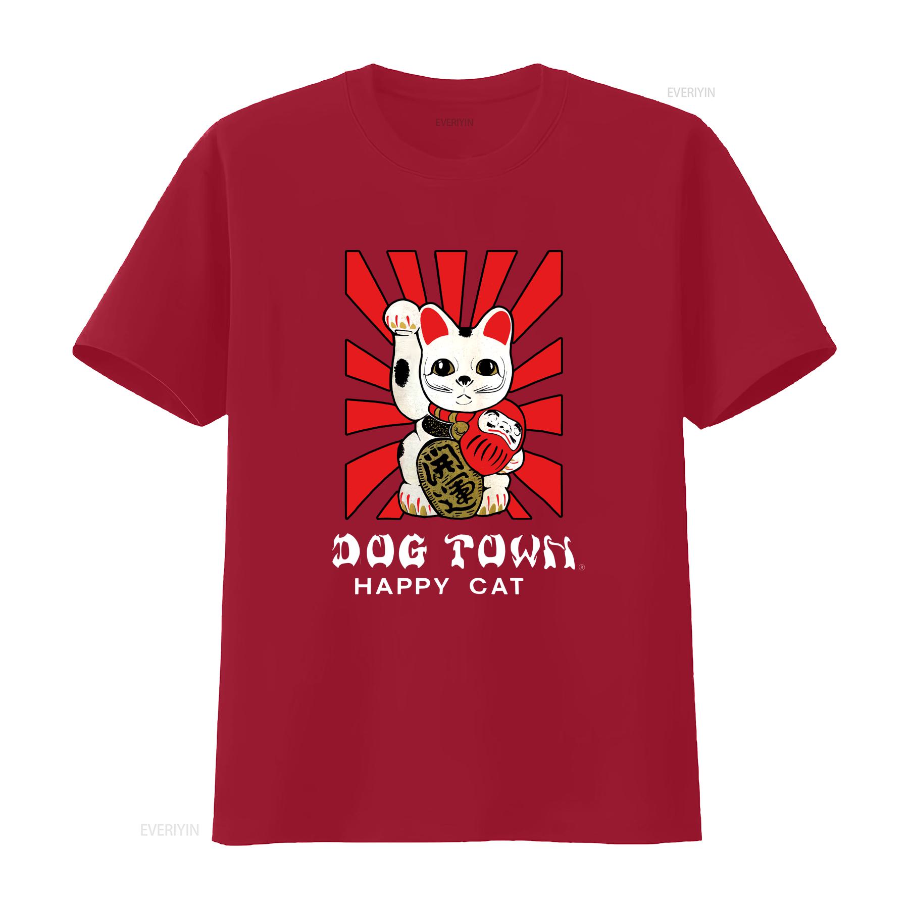 

Vintage 90s DOG TOWN Skateboards Happy Cat T shirt vintage Washed Stylish designer clothes Slightly Stretched homme graphic S