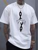 Unisex Casual T-shirts met Print en Korte Mouwen