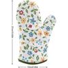 1 Pair Oven Gloves, Heat Resistant Oven Gloves, Non-Slip Insulated Gloves for Grilling, Cooking, Bak