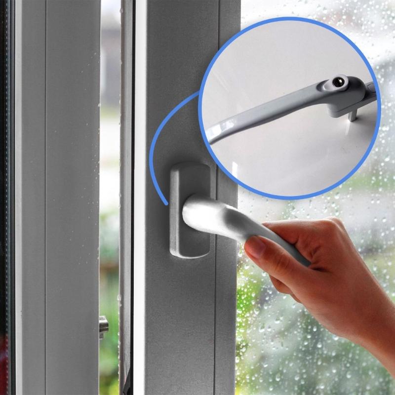 Stainless Steel Lockable Window Handles With Key & Screws AntiTheft Window Grip Lock Balcony Door Handle Enduring