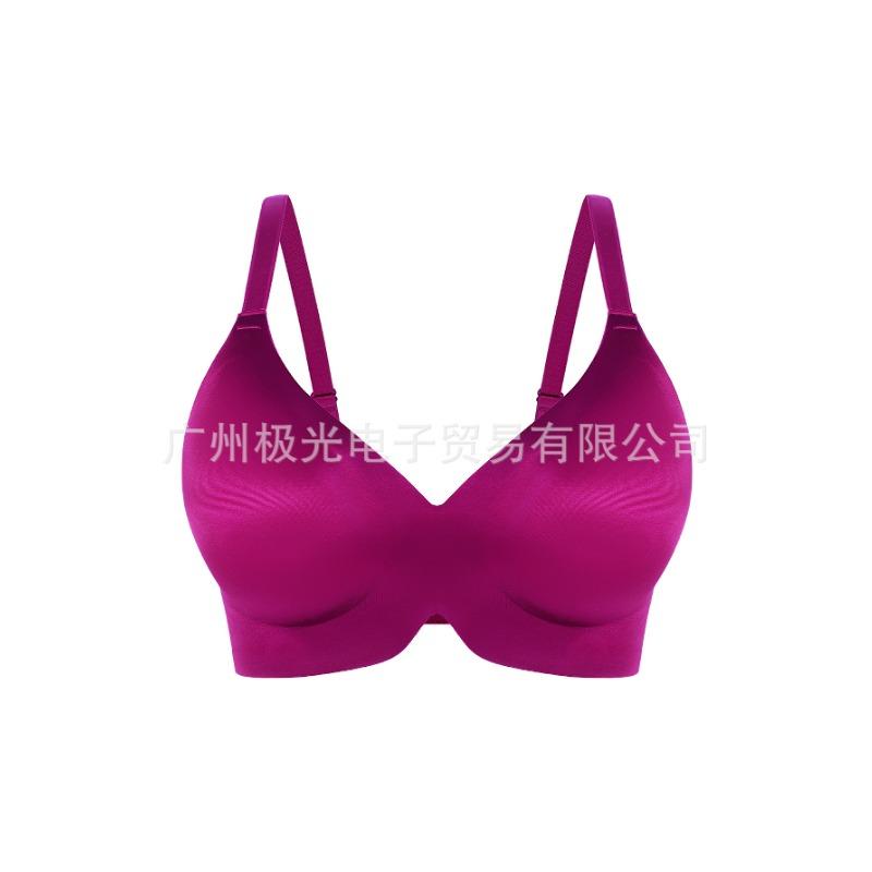 Women Solid Seamless Adjustable Back Buckle Comfort Everyday Bra