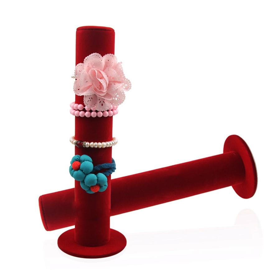 1PC, vertical bracelet display rack, material: plush. The product is suitable for bracelet storage,