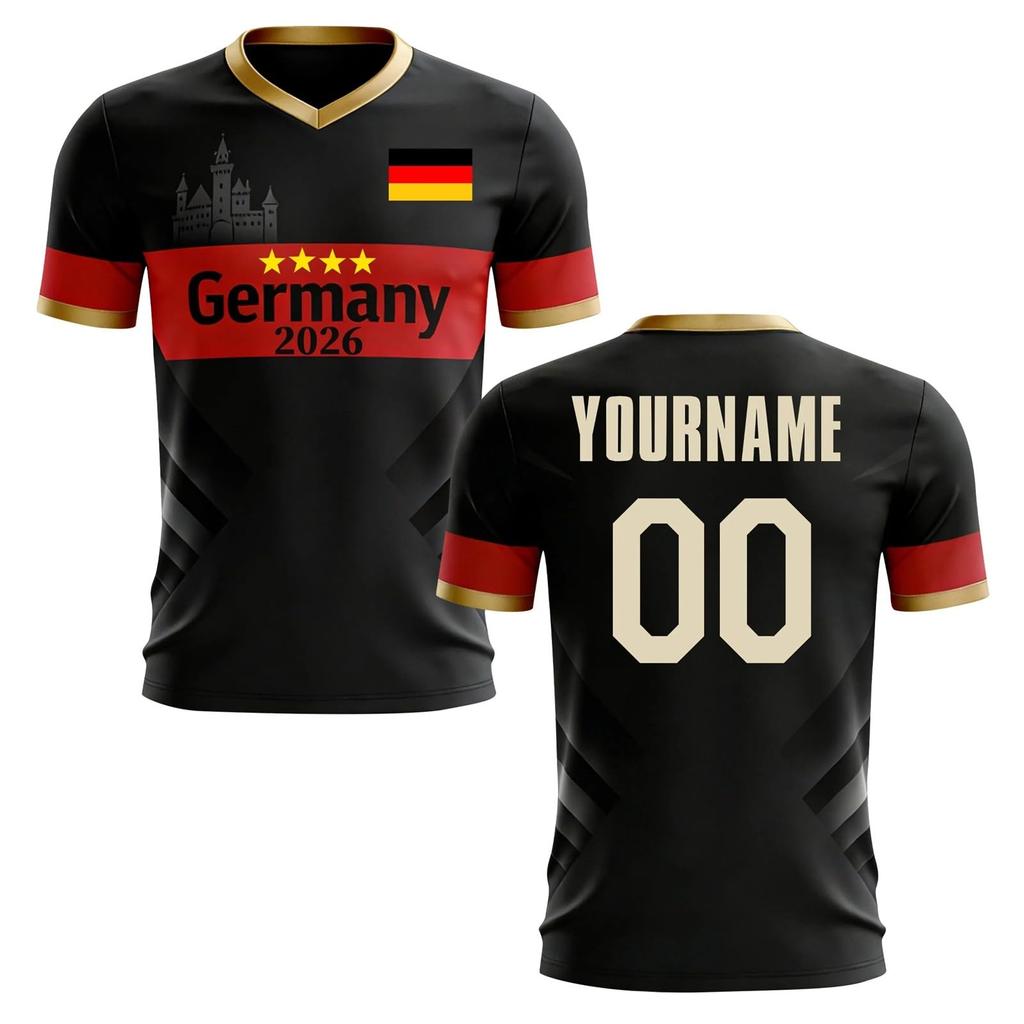 Custom Soccer Jersey 2026 Personalized Team Shirt Breathable Short Sleeve Athletic Uniform for Men and Youth