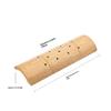 1Pcs Breathable Perforated Hand Polished Hollow Bamboo Lumbar Support Cushion U Shape Bamboo Neck Pillow Ergonomic Curved