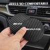 AMG Logo Carbon Fiber Patterned Leather Coasters Car Cup Holders Silent Pads For Mercedes Benz AMG W206 W204 W205 W212 W213 WC1