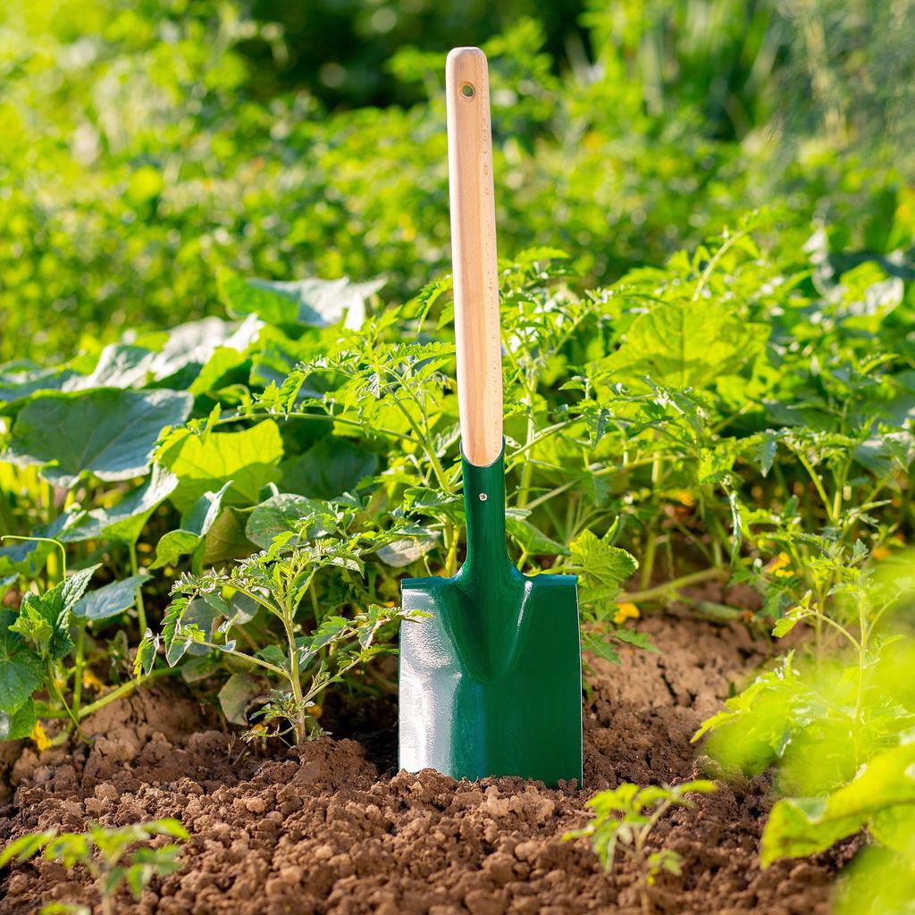 KADAX Łopata Łopatka metalowa Ogrodowa mała mocna szufla Z Trzonkiem 60cm