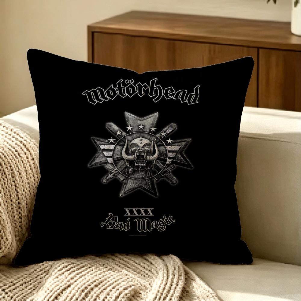 Band Motorhead Cushion Cover Pillow Cover Nordic Minimalist Throw Doublesided Print Cushion Case For Sofa Bedroom Decor