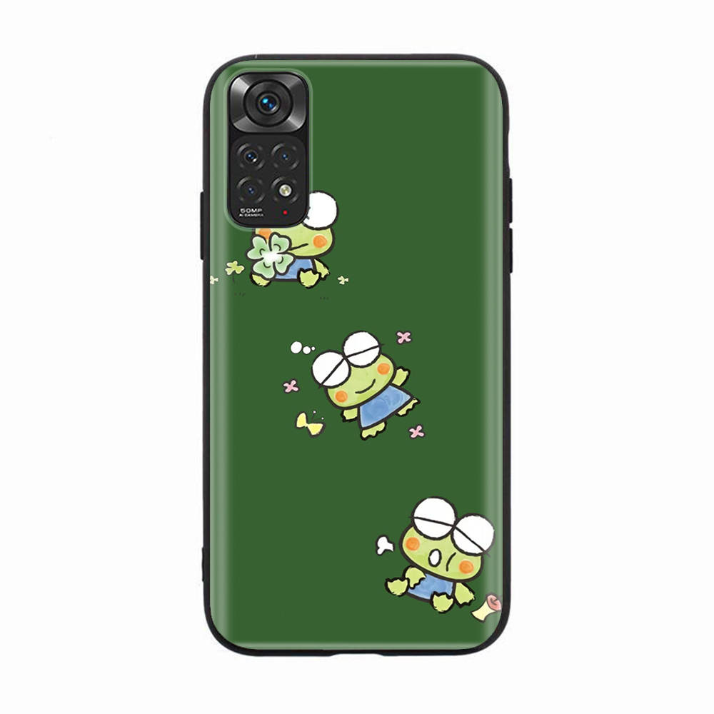 Schwarze Hülle für OPPO Reno 8 6 5 4 Pro Plus Find X3 A17 A3 A31 A38 A40 A53 A54 A55 A74 A76 A78 A77 A80 A94 A95 A96 Lite H-34 Frog Keroppi