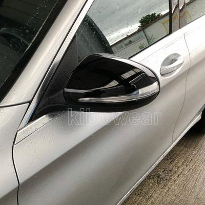Black Side Mirror Caps For Mercedes Benz W205 W222 W213 W238 X205 X253 C217 W463 C253 W253 Cover C S GLC E G Class AMG