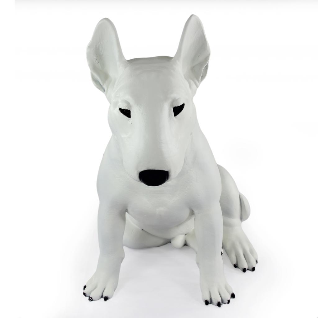 Bulterier, Bull Terrier Iii - Statuetka Psa W Naturalnym Rozmiarze, Figura W Skali 1:1, Posąg Do Ogrodu Marki Art-Dog
