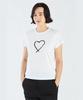agnes Sarajevo Heart SAE0 TS Size White b. T-Shirt Women's 3(L)