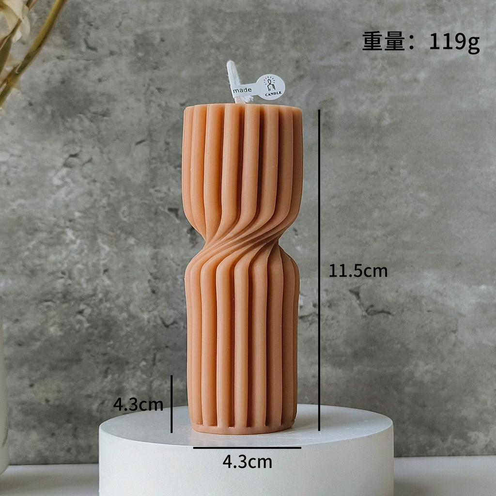 1Pc Nordic Column Aromatherapy Scented Candle - Handmade Natural Soy Wax, Long-Lasting Fragrance for Home Decor & Perfect Gift