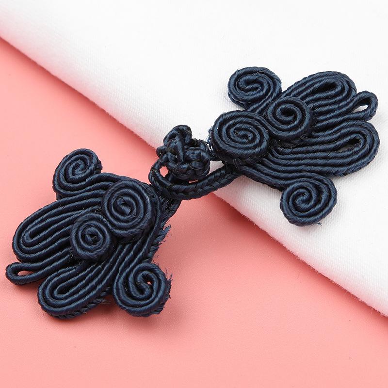 5 Paar bunte perlenbesetzte chinesische Froschverschlussknöpfe Knotenverschluss Nähen Handgefertigt Blume Handwerk DIY Cheongsam Stoffknopf