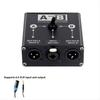 2 in 1 Out or 1 in 2 Out XLR Balanced Audio Source Switcher Manual 2 Male 1 Female for Mic Sound Card Mixer
