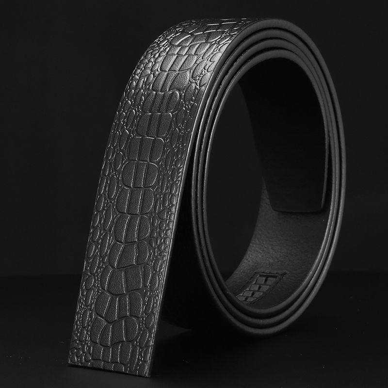 3.5 Wide Retro First Layer Cowhide Men'S Belt Automatic Buckle Body Waist Belt Men'S Leather Belt Men'S Buckle Head