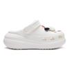 Crocs Crush Clog EVA Bubble Jellyfish Sweetheart Handkerchief Cute American Casual Personality Hole Shoes Unisex Black Pink White