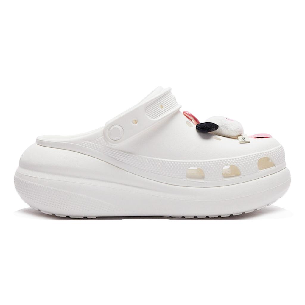 Crocs Crush Clog EVA Bubble Jellyfish Sweetheart Handkerchief Cute American Casual Personality Hole Shoes Unisex Black Pink White