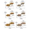 Practical Detachable Dessert Stand for Parties Detachable Fruit Serving Holder Metal Wedding Cake Display Plate