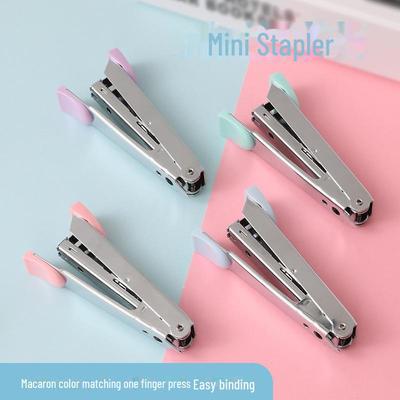 Mini Colorful Macaron Stapler: Portable, Labor-Saving, Cute Stapler for Students