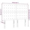 VidaXL Tête de Lit à LED Meuble de Chambre à Coucher Accessoire de Lit Double Tête de Cadre de Lit Intérieur Taupe 3122860