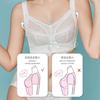 Summer ultra-thin large-breasted small underwear women's all-inclusive steel-free white sexy large-size bra