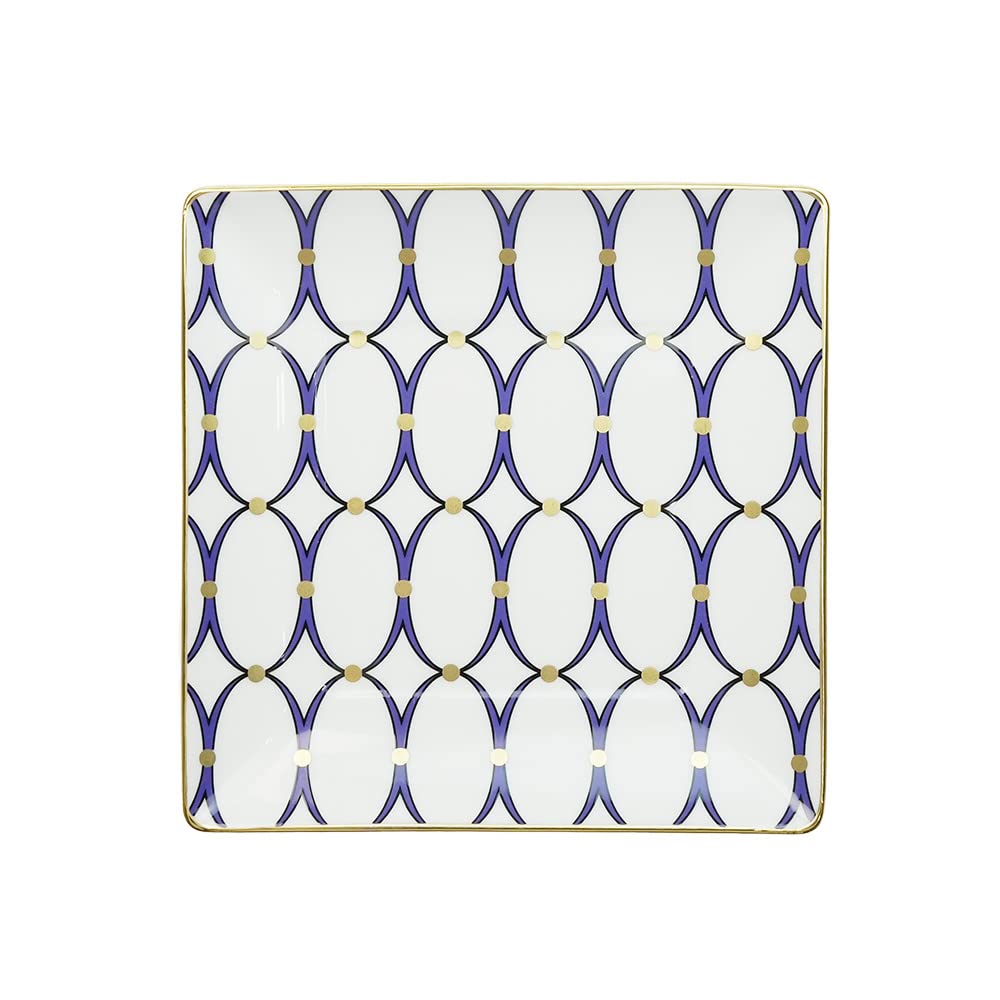 Wedgwood Renaissance Gold Square Tray [Parallel Import]