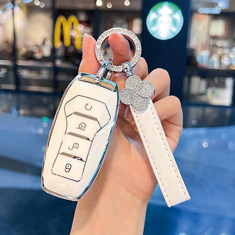 BYD Key Cover for Dolphin Song, Qin DMI, Han EV, Yuan Pro, Tang, Seal, GT, and Seagull - Summer Edition