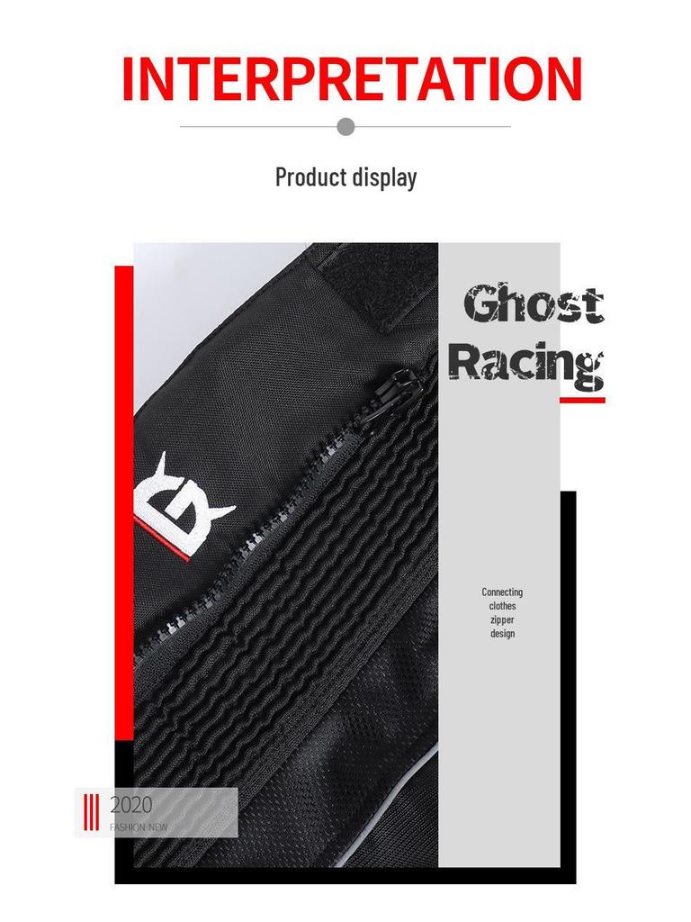 Sommar-nätmotorcykelracingbyxor för män med skyddsutrustning, andningsbara och fallsäkra