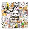 50Pcs Creative Removable Ornamental Cute Refrigerator Scooter Decorative Sticker Suitcase Decal
