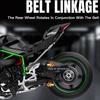 1:9 Kawasaki H2r 1000rr Alloy Motorcycle Diecast Models Car Toys Front Wheel Steering Sound Light Motorbike Boy's Birthday Gifts