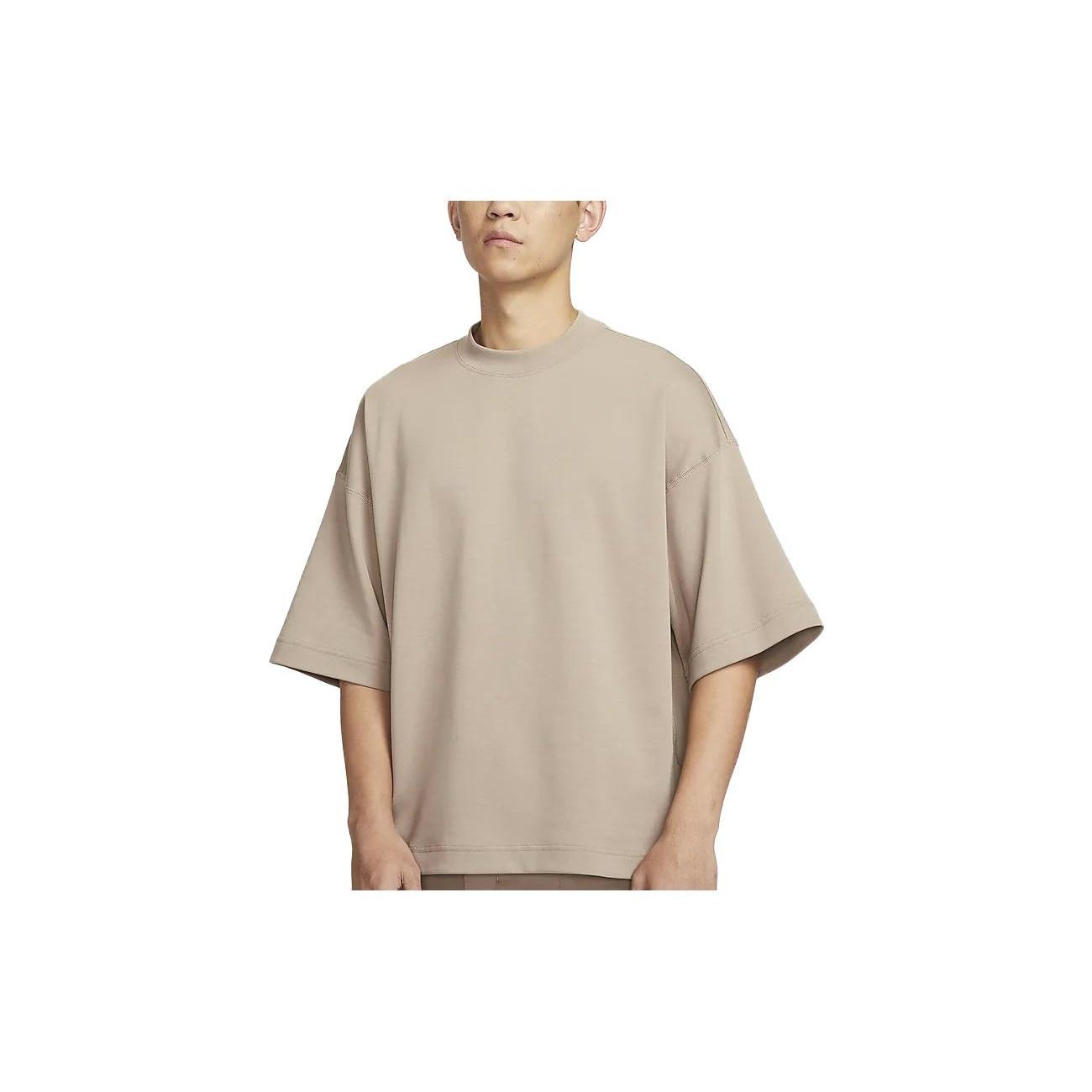 Nike Sportswear Tech Fleece Oversized T-Shirt Khaki Men s FB8166-247 XXL
