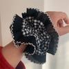 Designer Lace Hair Rope Hair Bun Scrunchies Elastic Hair Rope Big Hair Scrunchy Vintage Hair Bands Female Accessories