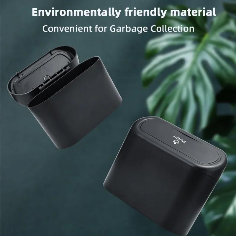 Car Interior Storage Case Trash Bin Push Can Mini Tray Dustbin Garbage Box Door Seat Clip Stand Holder for Tesla Model 3 Y S X