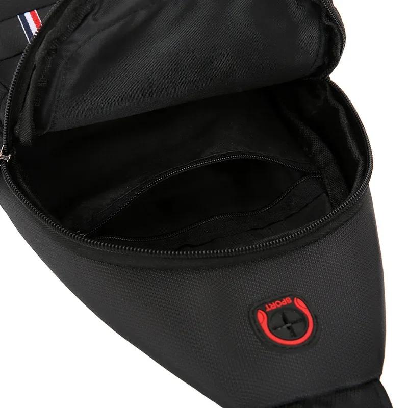 New Men's Chest Bag Single Shoulder Crossbody Bag Casual Bag Oxford Cloth Mobile Phone Bag