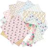 24 Sheets Floral Craft Paper Pads Cutting Dies Art Background Origami Scrapbooking Card Making.