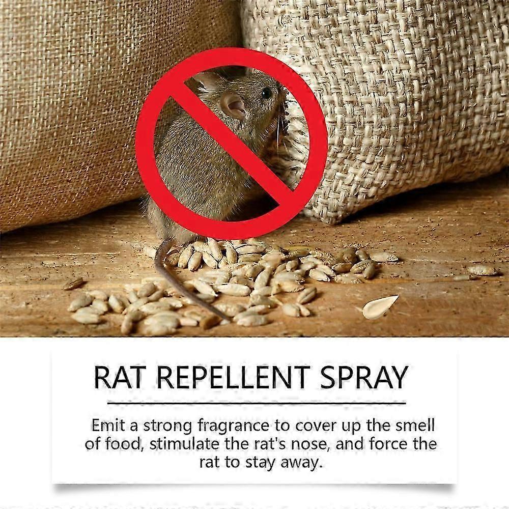 Natural Mouse Repellent Spray for Home & Car Use - Strong Rodent Deterrent Spray Available In 1, 2, or 3 Pack Options